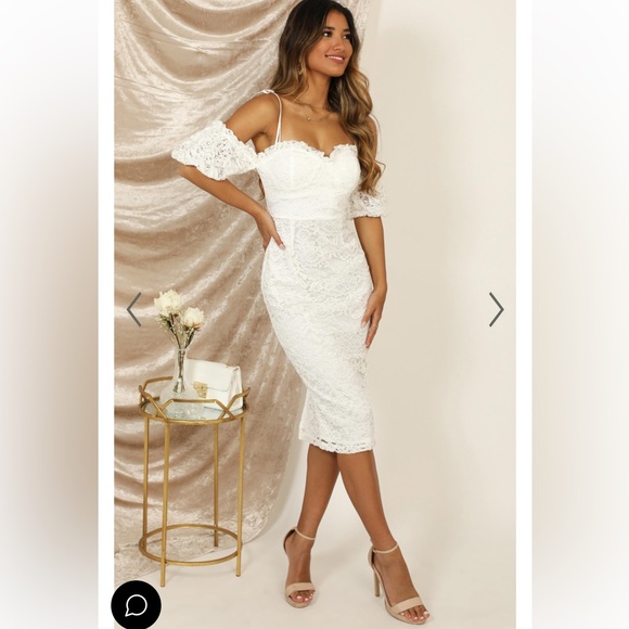 Showpo. Dresses & Skirts - THE MAGIC TOUCH DRESS IN WHITE LACE